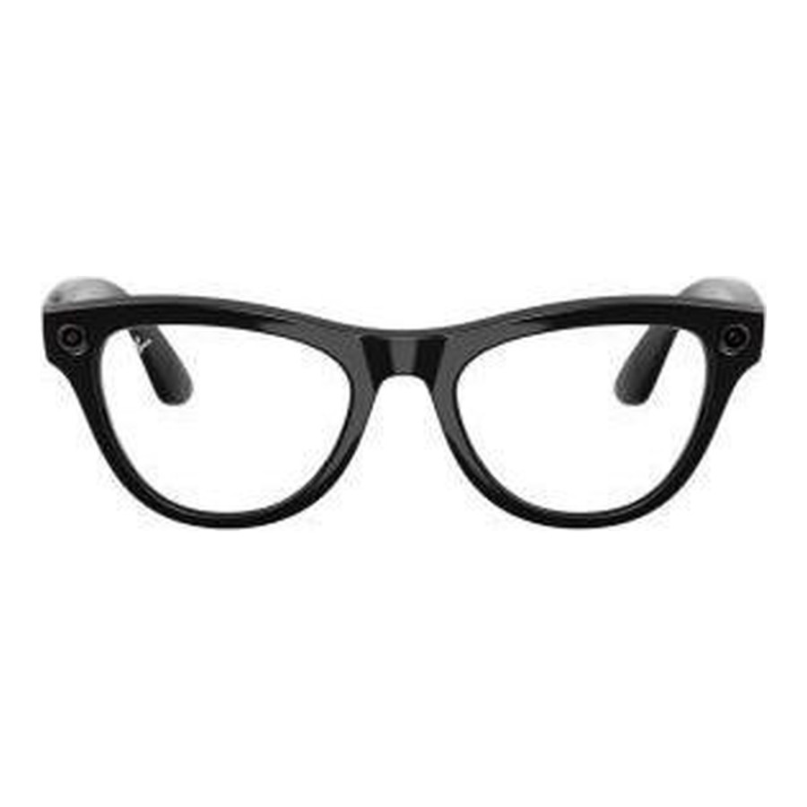 Ray-Ban Meta Skyler Gen 2 St. Shiny Black Frame/Clear to Amethyst Transitions Lenses (RW4014 601/CH 52-20)