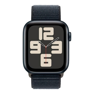 Apple Watch SE 2 GPS 44mm Midnight Aluminium Case with Midnight Sport Loop (MREA3)