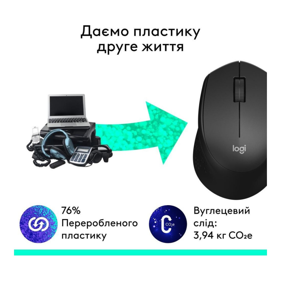 Logitech M280 Wireless Mouse Black (910-004291, 910-004287)