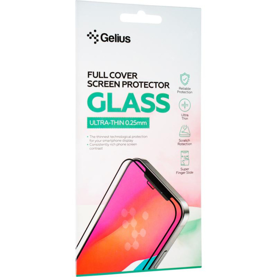 Захисне скло Gelius Full Cover Ultra-Thin 0.25mm для Xiaomi Redmi 13c/Poco C65 (Black)