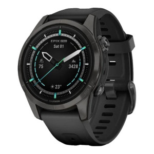 Garmin Epix Pro Gen 2 Sapphire 42mm Carbon G. DLC Ti. with Black Band (010-02802-14/15)