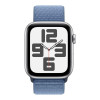 Apple Watch SE 2 GPS 44mm Silver Aluminium Case with Winter Blue Sport Loop (MREF3)