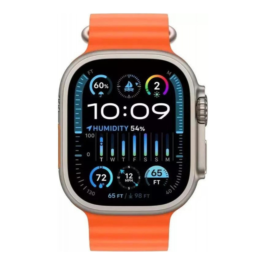 Apple Watch Ultra 2 GPS + Cellular 49mm Black Titan. Case w. Black Trail Loop - M/L (MX4V3)