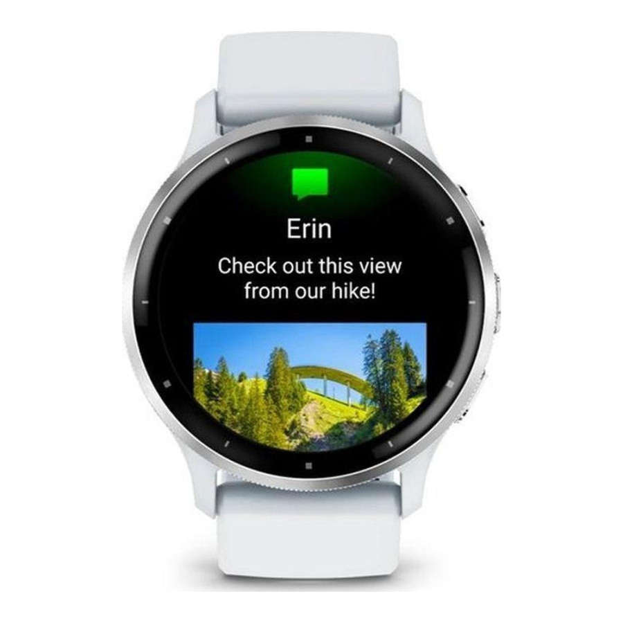 Garmin Venu 3 Silver Stainless Steel Bezel with Whitestone Case and Silicone Band (010-02784-00/50)