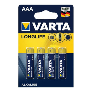 Varta AAA bat Alkaline 4шт LONGLIFE EXTRA (04103101414)