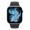 Apple Watch Series 11 GPS 46mm Space Grey Alu. Case w. Black S. Band - S/M (MEV04)