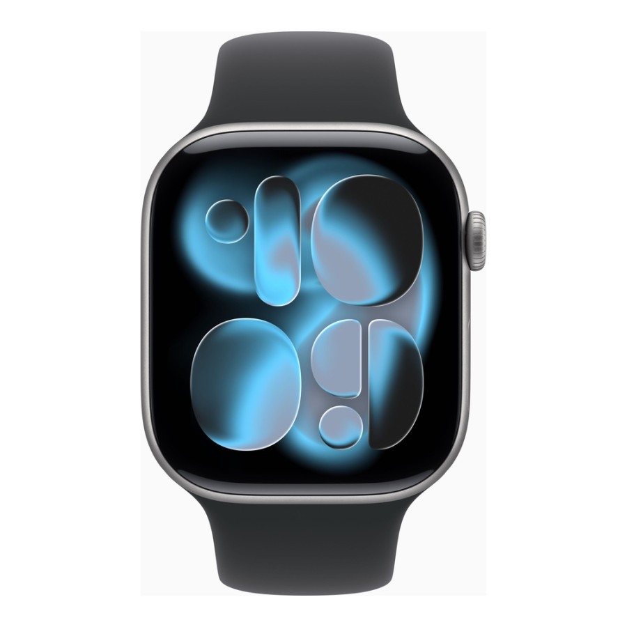 Apple Watch Series 11 GPS 46mm Space Grey Alu. Case w. Black S. Band - S/M (MEV04)