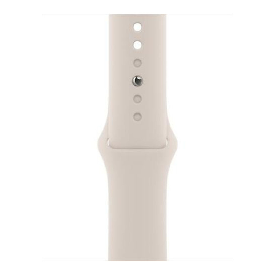 Apple Watch Series 8 GPS 41mm Starlight Aluminum Case with Starlight Sport Band (MNP63)
