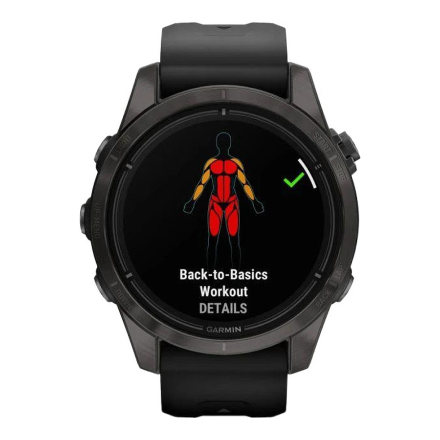 Garmin Epix Pro Gen 2 Sapphire 42mm Carbon G. DLC Ti. with Black Band (010-02802-14/15)