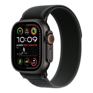 Apple Watch Ultra 2 GPS + Cellular 49mm Black Titan. Case w. Black Trail Loop - M/L (MX4V3)