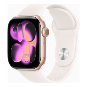 Apple Watch Series 11 GPS 42mm Rose Gold Alu. Case w. Light Blush S. Band - M/L (MEU44)