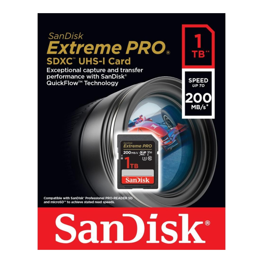 SanDisk 1 TB SDXC UHS-I U3 V30 Extreme PRO (SDSDXXD-1T00-GN4IN)