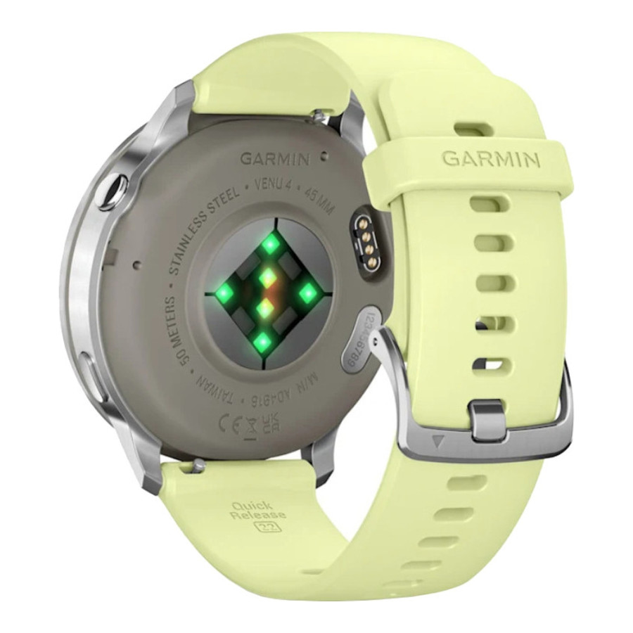 Garmin Venu 4 45 mm Silver with Citron Silicone Band (010-03014-02/42)