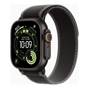 Apple Watch Ultra 3 GPS + Cellular 49mm Black Tit. Case w. Black/Charcoal Trail Loop - M/L (MF1H4)