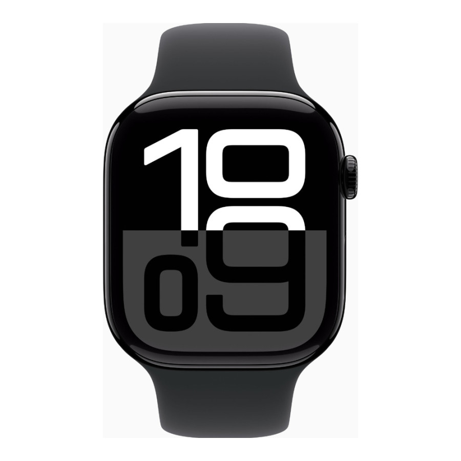 Apple Watch Series 10 GPS 46mm Jet Black Alu. Case w. Black Sport Band - M/L (MWWQ3)