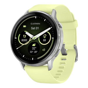 Garmin Venu 4 45 mm Silver with Citron Silicone Band (010-03014-02/42)