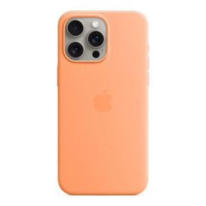 Apple iPhone 15 Pro Max Silicone Case with MagSafe - Orange Sorbet (MT1W3) (OEM)