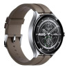 Xiaomi Watch 2 Pro Bluetooth Silver Case with Brown Leather Strap (BHR7216GL)