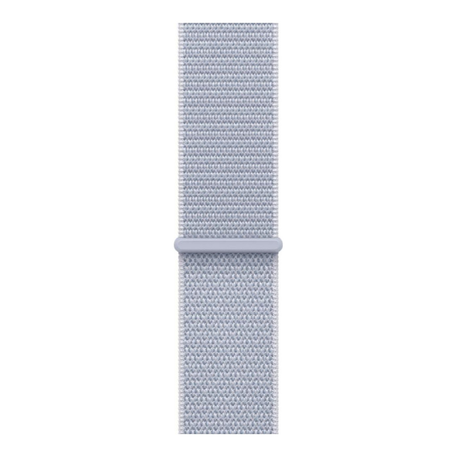 Apple Watch SE 2 GPS 40mm Silver Aluminium Case w. Blue Cloud Sport Loop (MXEE3)