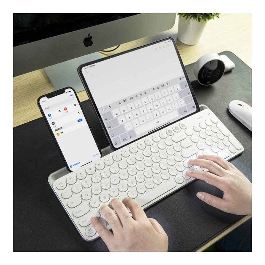 Xiaomi MiiiW AIR85 Plus MWBK01 Keyboard Bluetooth Dual Mode White