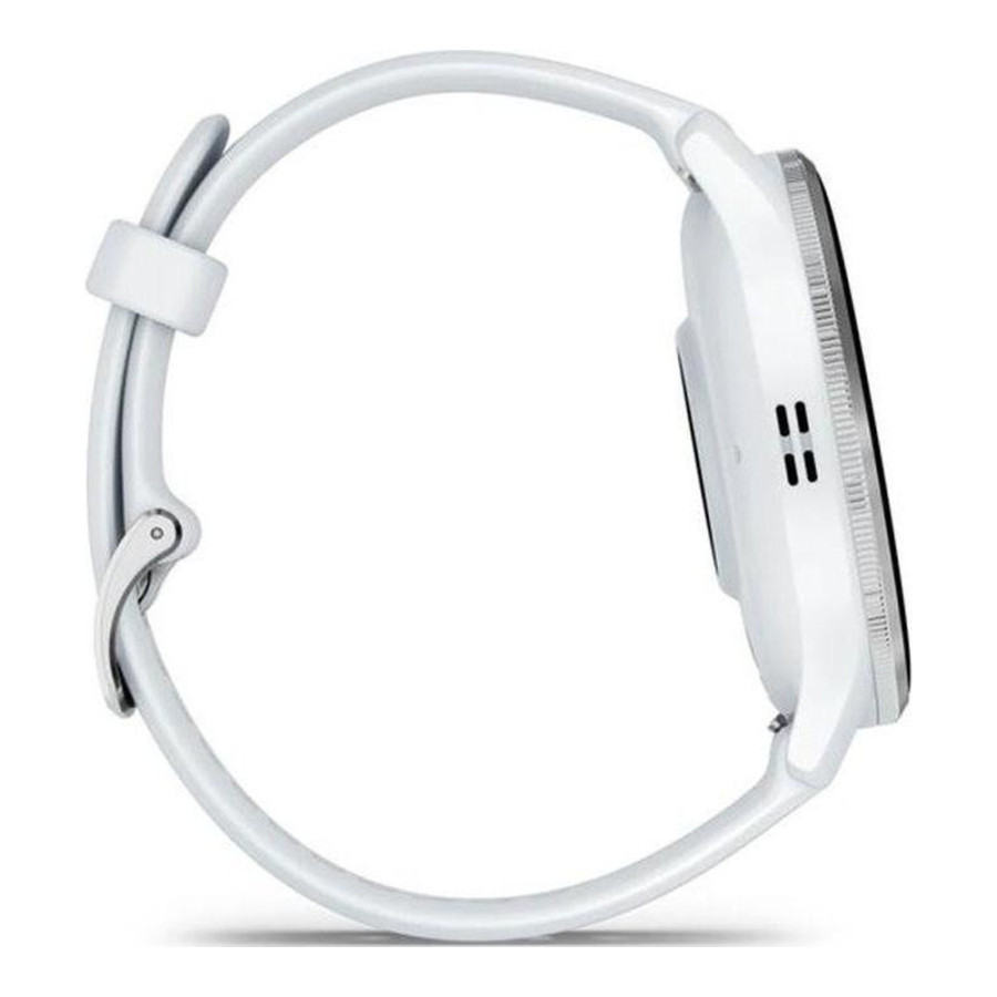 Garmin Venu 3 Silver Stainless Steel Bezel with Whitestone Case and Silicone Band (010-02784-00/50)