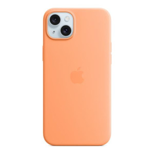 Apple iPhone 15 Plus Silicone Case with MagSafe - Orange Sorbet (MT173) (OEM)