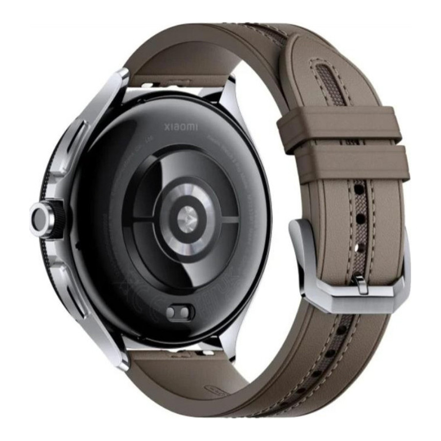 Xiaomi Watch 2 Pro Bluetooth Silver Case with Brown Leather Strap (BHR7216GL)
