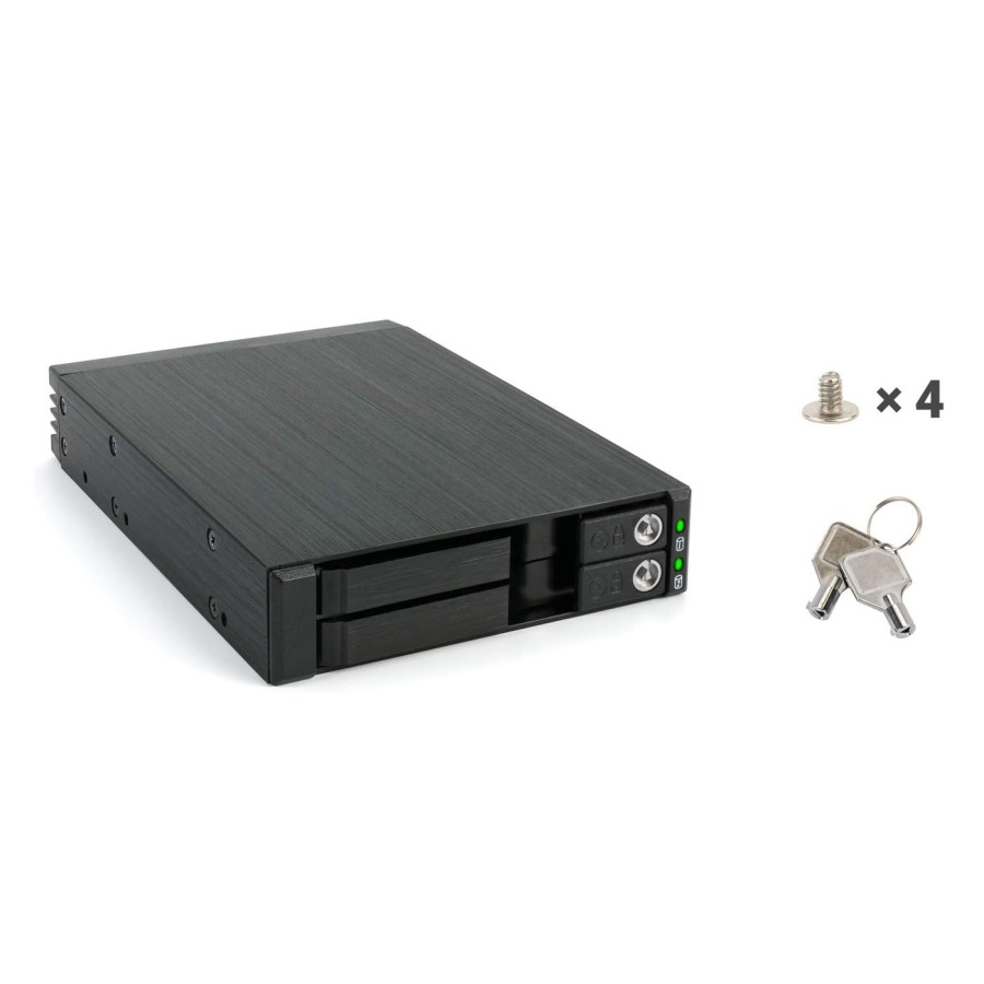 FANTEC MR-25DUAL 2.5 Inch SATA + SAS HDD/SSD Mobile Frame