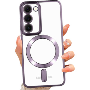 Чохол Chrome Frame Case (MagSafe) для Samsung S23 Plus (Deep Purple)