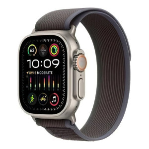 Apple Watch Ultra 2 GPS + Cellular 49mm Titanium Case with Blue/Black Trail Loop - M/L (MRF63)