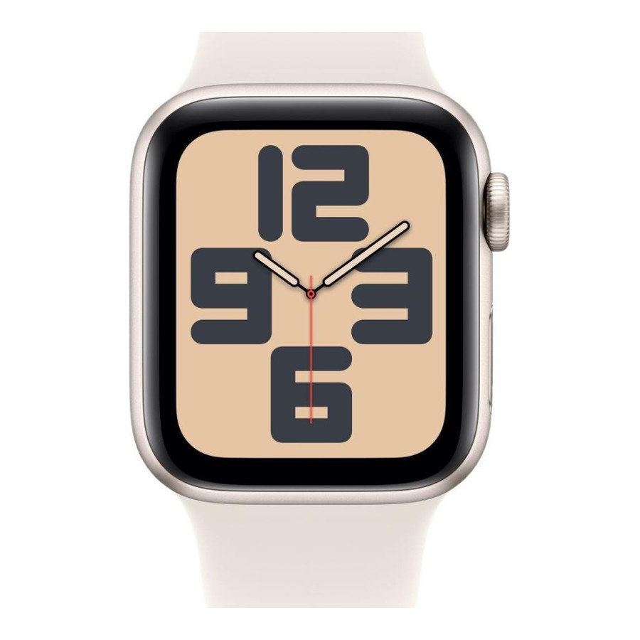 Apple Watch SE 2 GPS 44mm Starlight Alu. Case w. Starlight Sport Band - S/M (MXEU3)