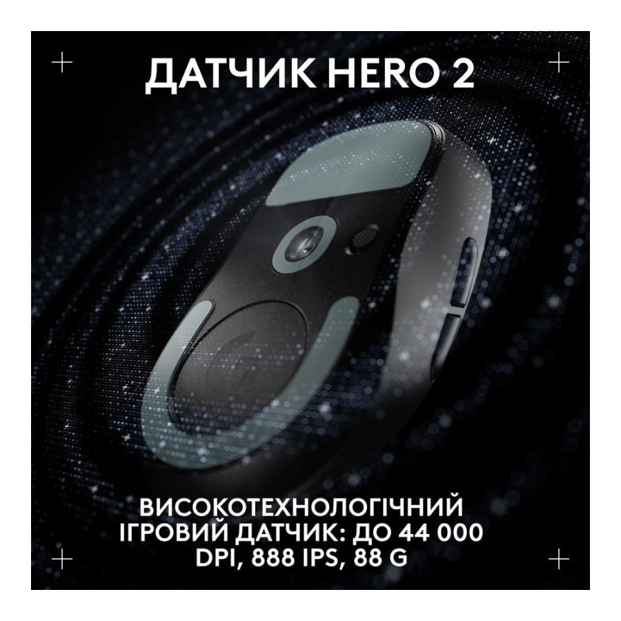 Logitech Pro X Superlight 2 Dex Black (910-007357, 910-007359)