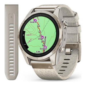Garmin Epix Pro Gen 2 Sapphire 42mm Soft Gold w. Cream H. Nylon Band (010-02802-20)