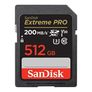 SanDisk 512 GB SDXC UHS-I U3 V30 Extreme PRO (SDSDXXD-512G-GN4IN)