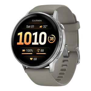 Garmin Venu 4 45 mm Silver with Silver Gray Silicone Band (010-03014-01/41)