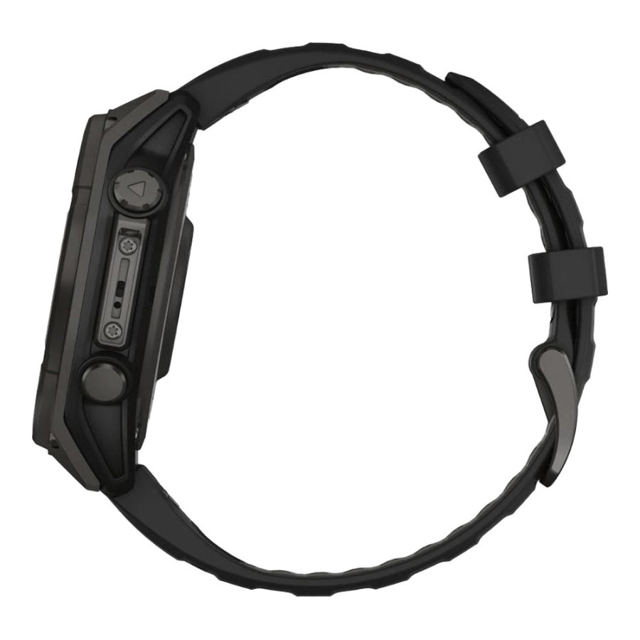 Garmin Fenix 8 51mm Solar Sapphire Carbon Gray DLC Titanium w. Black/Pebble Gray S. Band (010-02907-10/11/70)