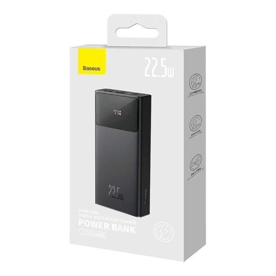 Baseus Star Lord Display 22.5W 30000 mAh Black (PPXJ060101)