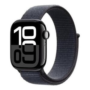 Apple Watch Series 10 GPS + Cellular 42mm Jet Black Aluminum Case w. Ink S. Loop (MWX83)