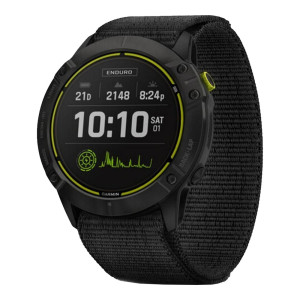 Garmin Enduro Carbon Gray Titanium with Black UltraFit Nylon Strap (010-02408-01/11)