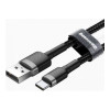 Baseus Сafule Cable USB For Type-C 2A 2M Gray+Black (CATKLF-CG1)