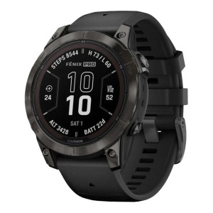 Garmin Fenix 7 Pro Sapphire Solar Carbon G. DLC Tit. with Black Band (010-02777-10/11/54)