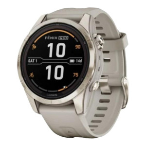 Garmin Fenix 7S Pro Sapphire Solar Soft Gold w. Light Sand Band (010-02776-14/15)