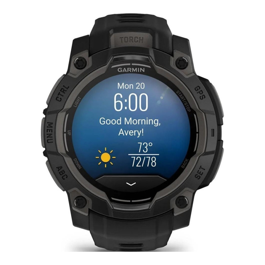 Garmin Instinct 3 45mm AMOLED Black with Black Band (010-02936-00)