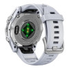 Garmin Fenix 8 43mm AMOLED Silver with Whitestone Silicone Band (010-02903-00/06)