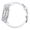 Garmin Fenix 8 43mm AMOLED Silver with Whitestone Silicone Band (010-02903-00/06)