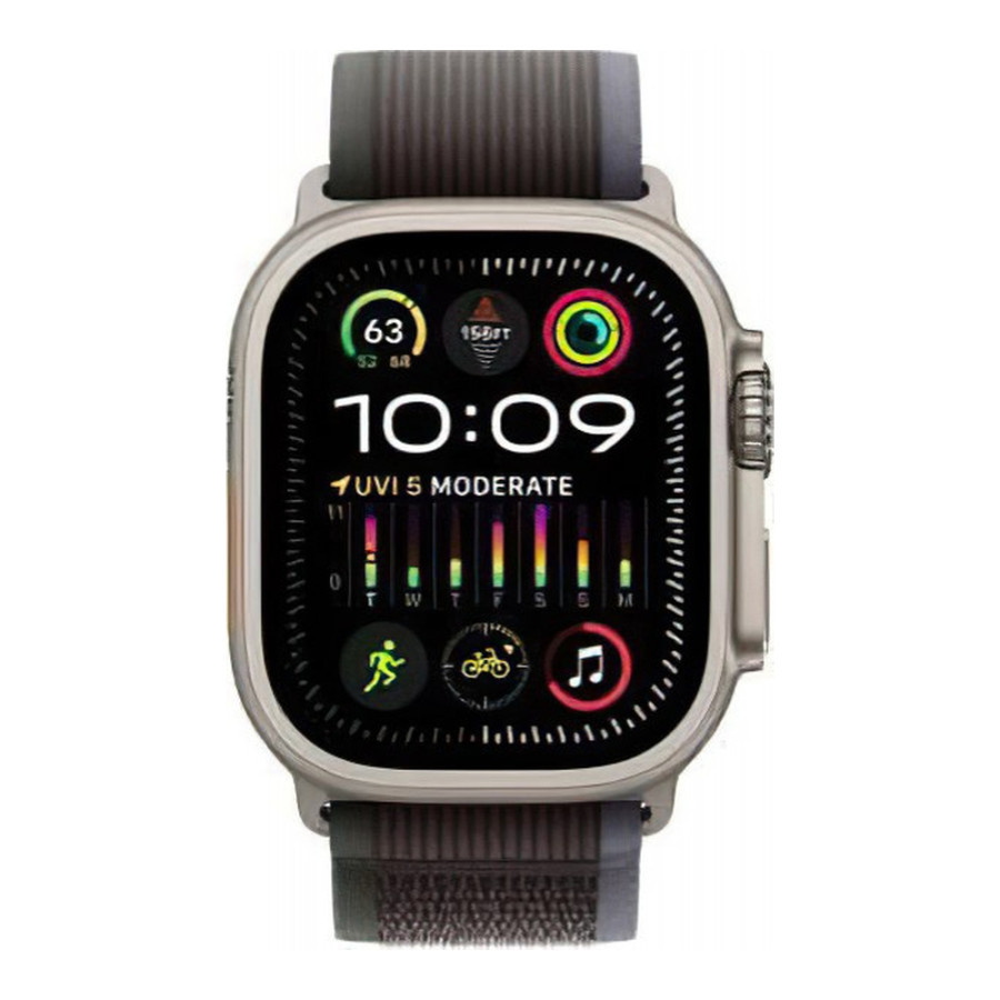 Apple Watch Ultra 2 GPS + Cellular 49mm Titanium Case with Blue/Black Trail Loop - M/L (MRF63)