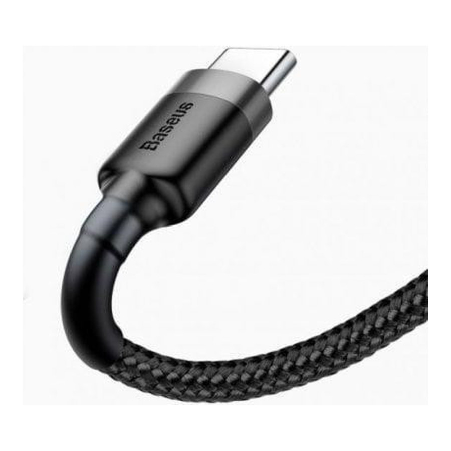 Baseus Сafule Cable USB For Type-C 2A 2M Gray+Black (CATKLF-CG1)