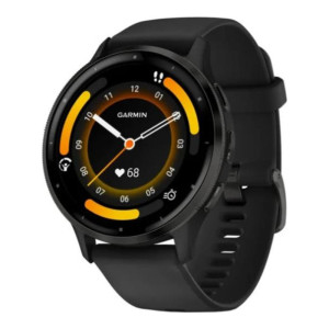 Garmin Venu 3 Slate Stainless Steel Bezel with Black Case and Silicone Band (010-02784-01/51)
