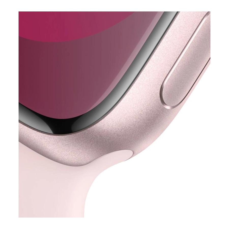 Apple Watch Series 9 GPS 41mm Pink Aluminum Case w. Light Pink S. Band - S/M (MR933)