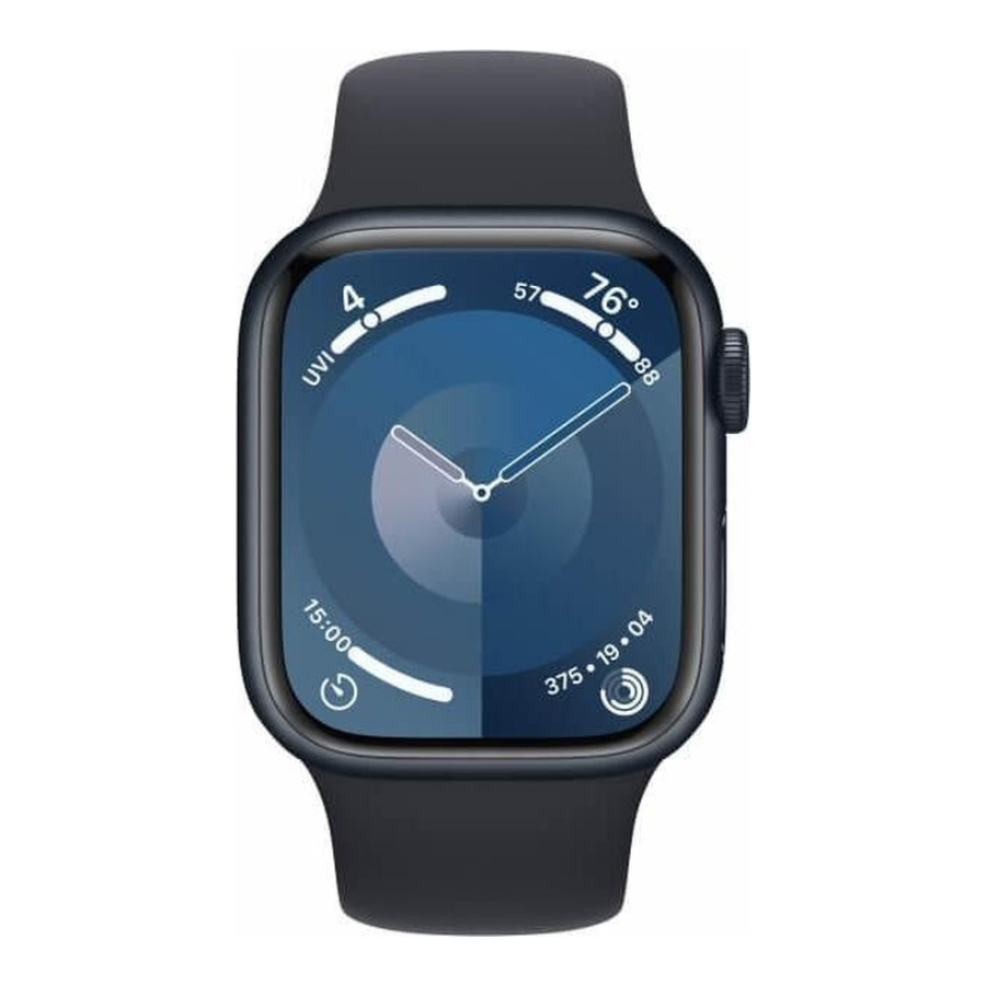 Apple Watch Series 9 GPS + Cellular 41mm Midnight Alu. Case w. Midnight Sport Band - S/M (MRHR3)